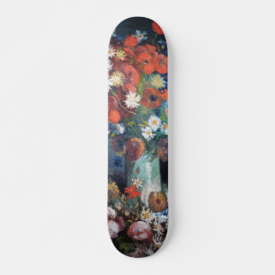 Vase mit Wiesenblumen und Rosen von Van Gogh Skateboard