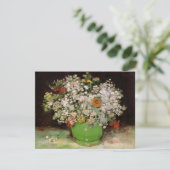 Vase mit Zinnia-Blume von Vincent van Gogh (Stehend Vorderseite)