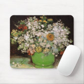Vase mit Zinnia-Blume von Vincent van Gogh Mousepad (Mit Mouse)