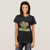 Vase mit Zinnia-Blume von Vincent van Gogh T-Shirt (Vorne ganz)