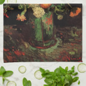 Vase mit Zinnias und Geranien, Vincent van Gogh Geschirrtuch