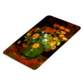Vase mit Zinnias Van Gogh Fine Art Magnet (Linke Seite)
