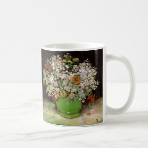 Vase mit Zinnienblumen von Vincent van Gogh Kaffeetasse