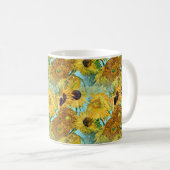 Vase mit zwölf Sonnenblumen durch Vincent van Gogh Kaffeetasse (VorderseiteRechts)