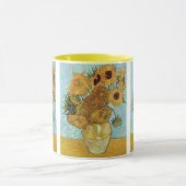 Vase mit zwölf Sonnenblumen durch Vincent van Gogh Tasse (Zentrum)