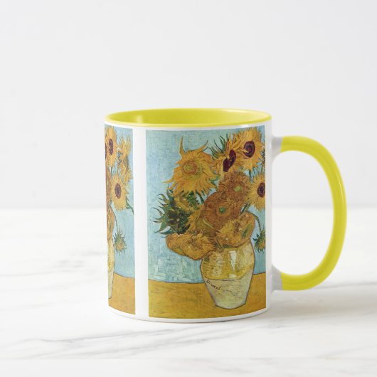 Vase mit zwölf Sonnenblumen durch Vincent van Gogh Tasse (Rechts)