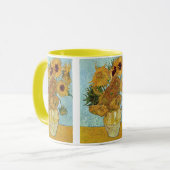 Vase mit zwölf Sonnenblumen durch Vincent van Gogh Tasse (Vorderseite Links)