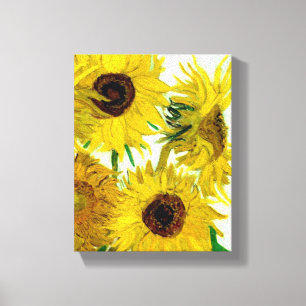 Vase mit zwölf Sonnenblumen, Van Gogh Fine Art Leinwanddruck