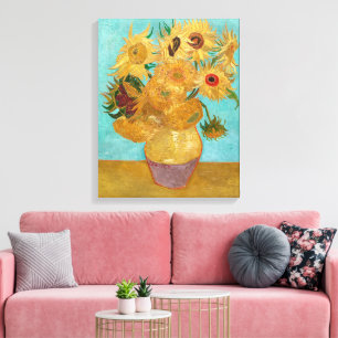 Vase mit zwölf Sonnenblumen   Van Gogh   Leinwanddruck