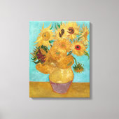 Vase mit zwölf Sonnenblumen | Van Gogh | Leinwanddruck (Vorderseite)