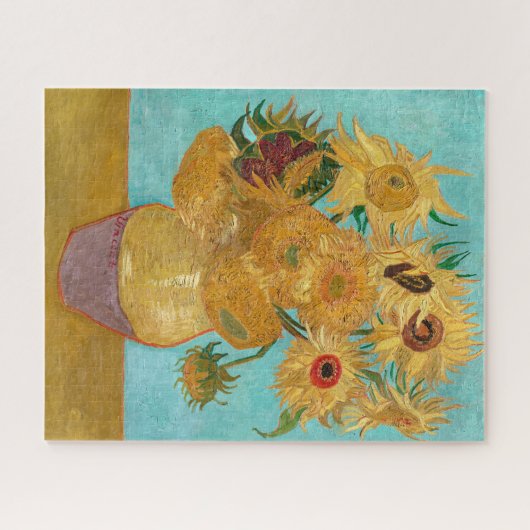 Vase mit zwölf Sonnenblumen | Van Gogh | Puzzle (Horizontal)