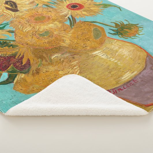 Vase mit zwölf Sonnenblumen | Van Gogh | Sherpadecke (3/4)