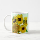 Vase mit zwölf Sonnenblumen, Van- Goghschöne Kunst Kaffeetasse (Links)