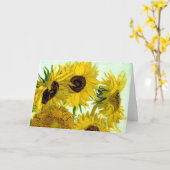 Vase mit zwölf Sonnenblumen, Van- Goghschöne Kunst Karte (Gelbe Blume)