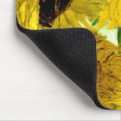 Vase mit zwölf Sonnenblumen, Van- Goghschöne Kunst Mousepad (Ecke)