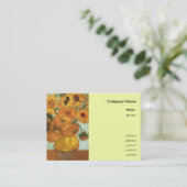 Vase mit zwölf Sonnenblumen Vincent van Goah Visitenkarte (Stehend Vorderseite)