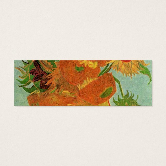 Vase mit zwölf Sonnenblumen, Vincent van Gogh. (Vorderseite)