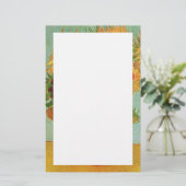 Vase mit zwölf Sonnenblumen, Vincent van Gogh. Briefpapier (Stehend Vorderseite)