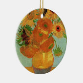 Vase mit zwölf Sonnenblumen, Vincent van Gogh. Keramikornament (Rechts)