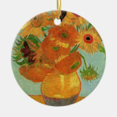 Vase mit zwölf Sonnenblumen, Vincent van Gogh. Keramikornament (Vorne)