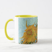 Vase mit zwölf Sonnenblumen von Van Gogh Coffee Ta Tasse (Links)