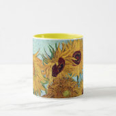 Vase mit zwölf Sonnenblumen von Van Gogh Coffee Ta Tasse (Zentrum)