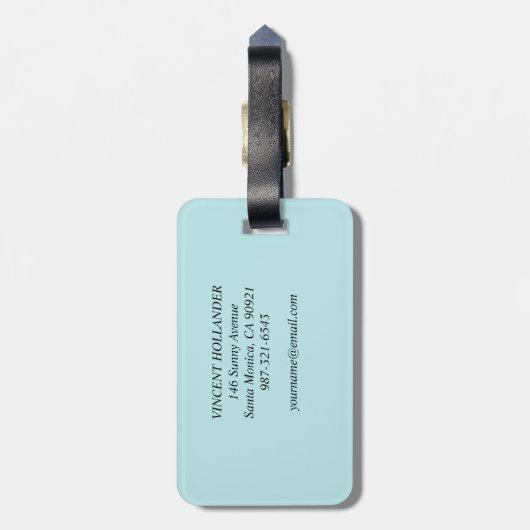 Vase mit zwölf Sonnenblumen von Vincent Van Gogh Gepäckanhänger (Rückseite vertikal)