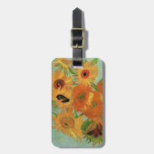 Vase mit zwölf Sonnenblumen von Vincent van Gogh Gepäckanhänger (Vorderseite vertikal)