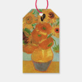 Vase mit zwölf Sonnenblumen von Vincent van Gogh Geschenkanhänger (Vorderseite)