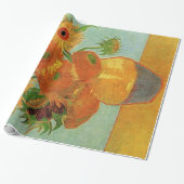Vase mit zwölf Sonnenblumen von Vincent van Gogh. Geschenkpapier (Ungerollt)