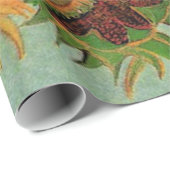 Vase mit zwölf Sonnenblumen von Vincent van Gogh. Geschenkpapier (Rolleneckpunkt)