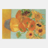 Vase mit zwölf Sonnenblumen von Vincent van Gogh Geschenkpapier Set (Vorderseite 3)