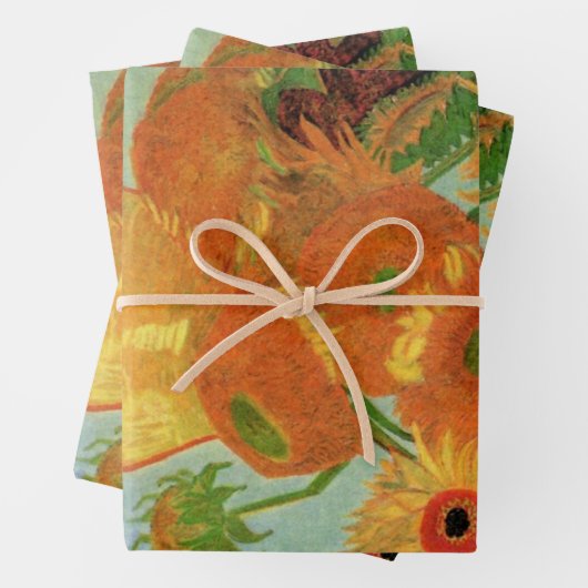 Vase mit zwölf Sonnenblumen von Vincent van Gogh Geschenkpapier Set (Beispiel)