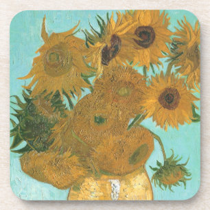 Vase mit zwölf Sonnenblumen von Vincent van Gogh Getränkeuntersetzer