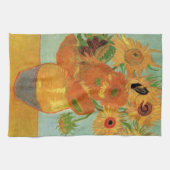Vase mit zwölf Sonnenblumen von Vincent van Gogh Handtuch (Horizontal)