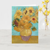 Vase mit zwölf Sonnenblumen von Vincent Van Gogh Karte (Gelbe Blume)