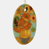 Vase mit zwölf Sonnenblumen von Vincent van Gogh Keramik Ornament (Rechts)