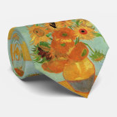 Vase mit zwölf Sonnenblumen von Vincent van Gogh Krawatte (Gerollt)