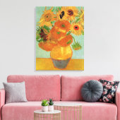 Vase mit zwölf Sonnenblumen von Vincent van Gogh Leinwanddruck (Insitu (Wohnzimmer))