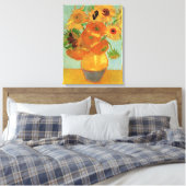 Vase mit zwölf Sonnenblumen von Vincent van Gogh Leinwanddruck (Insitu (Schlafzimmer))