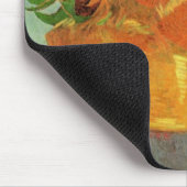 Vase mit zwölf Sonnenblumen von Vincent van Gogh Mousepad (Ecke)