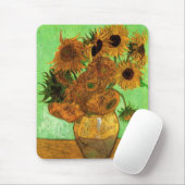 Vase mit zwölf Sonnenblumen von Vincent van Gogh Mousepad (Mit Mouse)