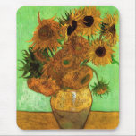 Vase mit zwölf Sonnenblumen von Vincent van Gogh Mousepad<br><div class="desc">Still Life: Vase mit zwölf Sonnenblumen von Vincent van Gogh ist ein Vintager Post-Impressionismus der schönen Kunst noch Leben Blumengemälde mit einem Blumenstrauß im Sommer. Über den Künstler: Vincent Willem van Gogh war ein postimpressionistischer Maler, dessen Werk durch seine raue Schönheit, emotionale Ehrlichkeit und seine kühne Farbe besonders bemerkenswert war....</div>