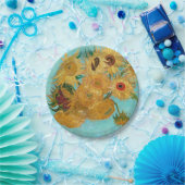 Vase mit zwölf Sonnenblumen von Vincent Van Gogh Pappteller (Party)