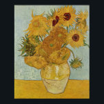 Vase mit zwölf Sonnenblumen von Vincent van Gogh Poster<br><div class="desc">Die berühmte Vase mit zwölf Sonnenblumen wurde 1889 von Vincent van Gogh gemalt.</div>