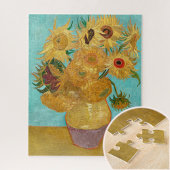 Vase mit zwölf Sonnenblumen von Vincent Van Gogh Puzzle
