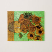 Vase mit zwölf Sonnenblumen von Vincent van Gogh Puzzle (Horizontal)