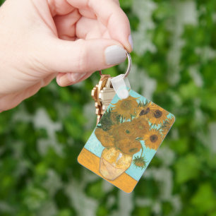 Vase mit zwölf Sonnenblumen von Vincent van Gogh Schlüsselanhänger