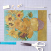 Vase mit zwölf Sonnenblumen von Vincent Van Gogh Seidenpapier (Handwerk)