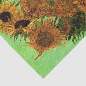 Vase mit zwölf Sonnenblumen von Vincent van Gogh Seidenpapier (Ausschnitt)